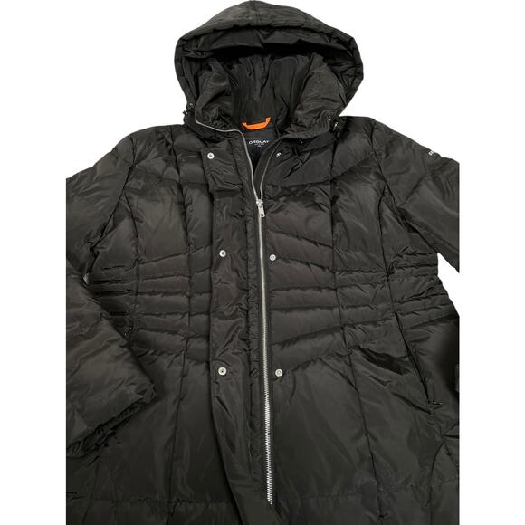 Orolay Down Filled Puffer Coat Black 2XL Hooded Winter Snow Skiing Outdoors - Picture 6 of 16